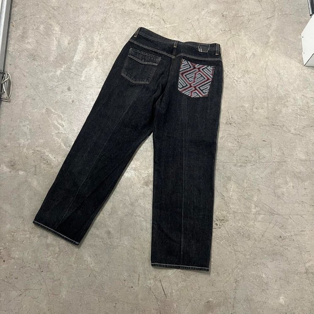 Vintage Y2K Dark Wash Baggy JNCO Style Jeans